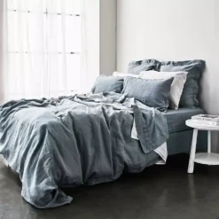 Antwerp Linen Fitted Sheet - Cloud -Cozy Comfort Shop 1117255153 d 1