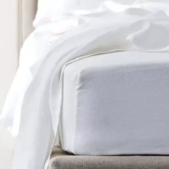 Antwerp Linen Fitted Sheet - White