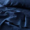 Antwerp Linen Flat Sheet - Navy -Cozy Comfort Shop 1117258626 a