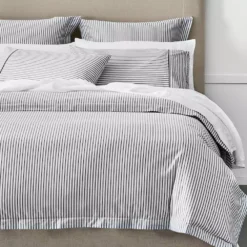 Parish Fitted Sheet - Black & White -Cozy Comfort Shop 1117261278 a 1