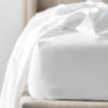 Alma Fitted Sheet - White 2 Alma Fitted Sheet - White -Cozy Comfort Shop 1117261388 a 1