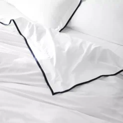 Bermuda Quilt Cover - White & Ink -Cozy Comfort Shop 1117261406 b