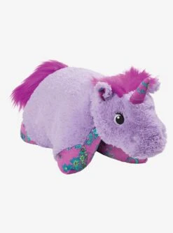 Colorful Lavender Unicorn Pillow Pets Plush Toy