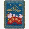 Peppa Pig Good Luck Tapestry Throw