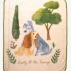 Disney Lady And The Tramp Pastel Floral Throw - BoxLunch Exclusive -Cozy Comfort Shop 15665757 hi