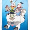 Avatar: The Last Airbender Flying With Chibi Gaang Throw - BoxLunch Exclusive -Cozy Comfort Shop 15793574 hi