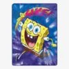 Spongebob Squarepants Tie Dye Ready Silk Touch Throw
