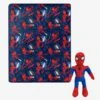 Marvel Spider-Man Fearless Spidey Hugger Pillow And Throw Set