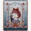 Studio Ghibli Kiki’s Delivery Service Kiki & Jiji Filigree Portrait Tapestry Throw - BoxLunch Exclusive -Cozy Comfort Shop 19116625 hi