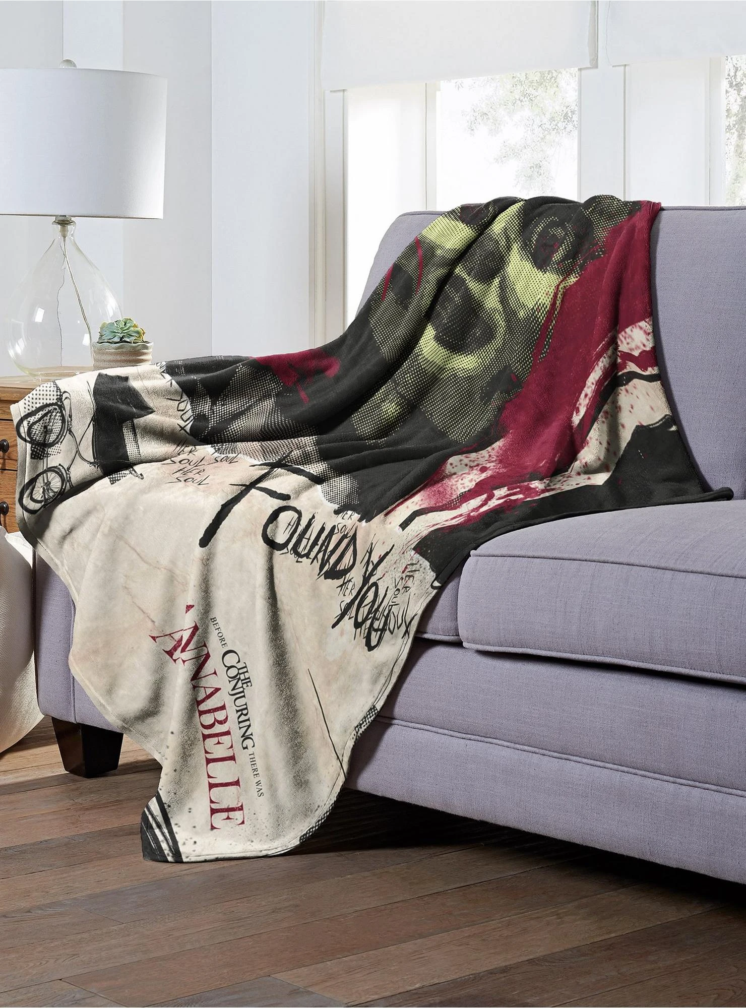 Annabelle Poster 2 Throw Blanket 5 Annabelle Poster 2 Throw Blanket - Image 3