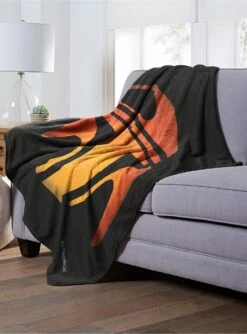 Star Wars Boba Fett Jack-O'-Lantern Throw Blanket -Cozy Comfort Shop 19293331 av2