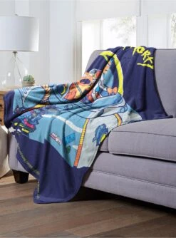 Rick And Morty Falling Apart Throw Blanket -Cozy Comfort Shop 19293484 av2