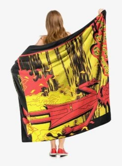 Rick And Morty Slay Queen Throw Blanket -Cozy Comfort Shop 19293500 av1