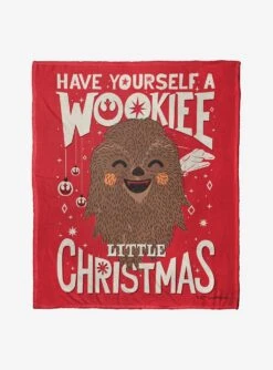 Star Wars Wookie Xmas Throw Blanket