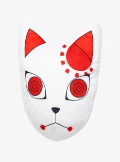 Demon Slayer: Kimetsu No Yaiba Tanjiro’s Warding Mask Die-Cut Pillow