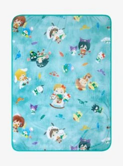 Sanrio Hello Kitty And Friends X Attack On Titan Characters Throw - BoxLunch Exclusive