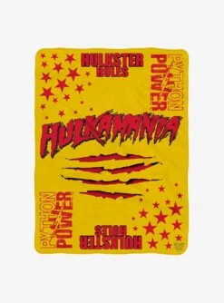 WWE Hulk Hogan Sleep Squad Throw Blanket & Kuricha Sitting Plush Bundle -Cozy Comfort Shop 20278631 av4