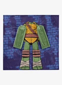 Teenage Mutant Ninja Turtles Being Leo Youth Comfy Throw Blanket With Sleeves