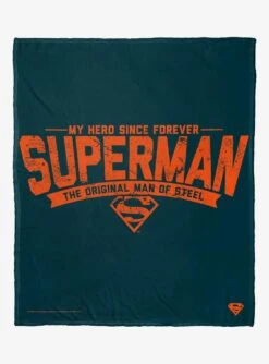DC Comics Superman Dad Of Steel Silk Touch Throw Blanket