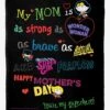 DC Comics Justice League Mom Is Super Silk Touch Throw Blanket -Cozy Comfort Shop 20791034 hi