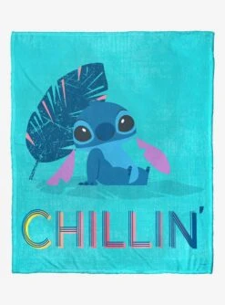 Disney Lilo & Stitch Chillin & Thrillin Silk Touch Throw Blanket