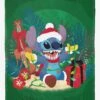 Disney Lilo & Stitch Hawaiian Holiday Silk Touch Throw Blanket -Cozy Comfort Shop 20791114 hi