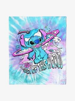 Disney Lilo & Stitch Hippie Stitch Silk Touch Throw Blanket