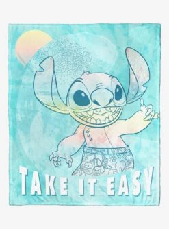 Disney Lilo & Stitch Laid Back Stitch Silk Touch Throw Blanket