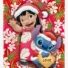 Disney Lilo & Stitch Santa Stitch Silk Touch Throw Blanket 2 Disney Lilo & Stitch Santa Stitch Silk Touch Throw Blanket -Cozy Comfort Shop 20791132 hi
