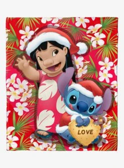 Disney Lilo & Stitch Santa Stitch Silk Touch Throw Blanket