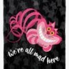 Disney Alice In Wonderland Crazy Like A Cheshire Silk Touch Throw Blanket -Cozy Comfort Shop 20791142 hi