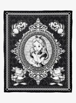 Disney Alice In Wonderland Curios And Curiosity Silk Touch Throw Blanket