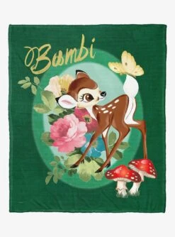 Disney Bambi 80Th Celebration Disney Bambi Bouquet Silk Touch Throw Blanket